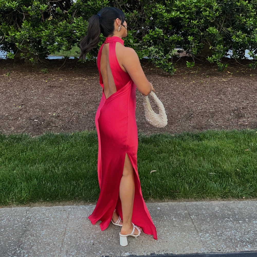 Meshki red dress